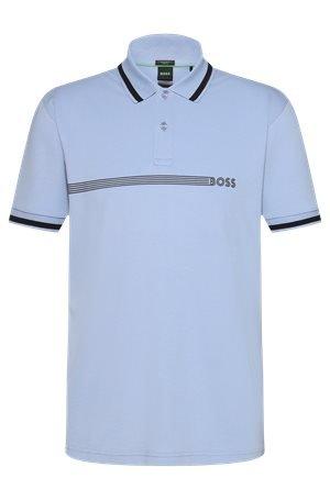 Hugo Boss Men s Paddy 1 Short Sleeve Polo Shirt in Blue Size Large